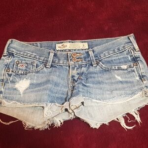 Hollister Women's Light Blue Jean Shorts